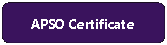 Rounded Rectangle: APSO Certificate
